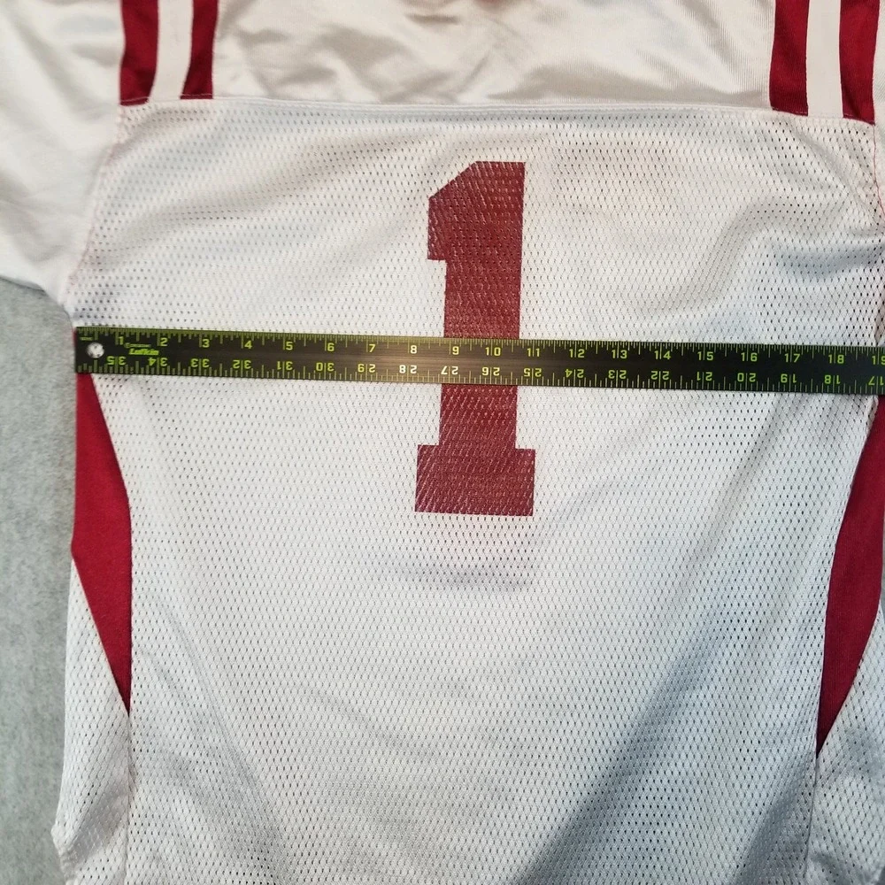 Indiana Hoosiers Jersey Shirt Boys Extra Large White Red Adidas IU Football NCAA